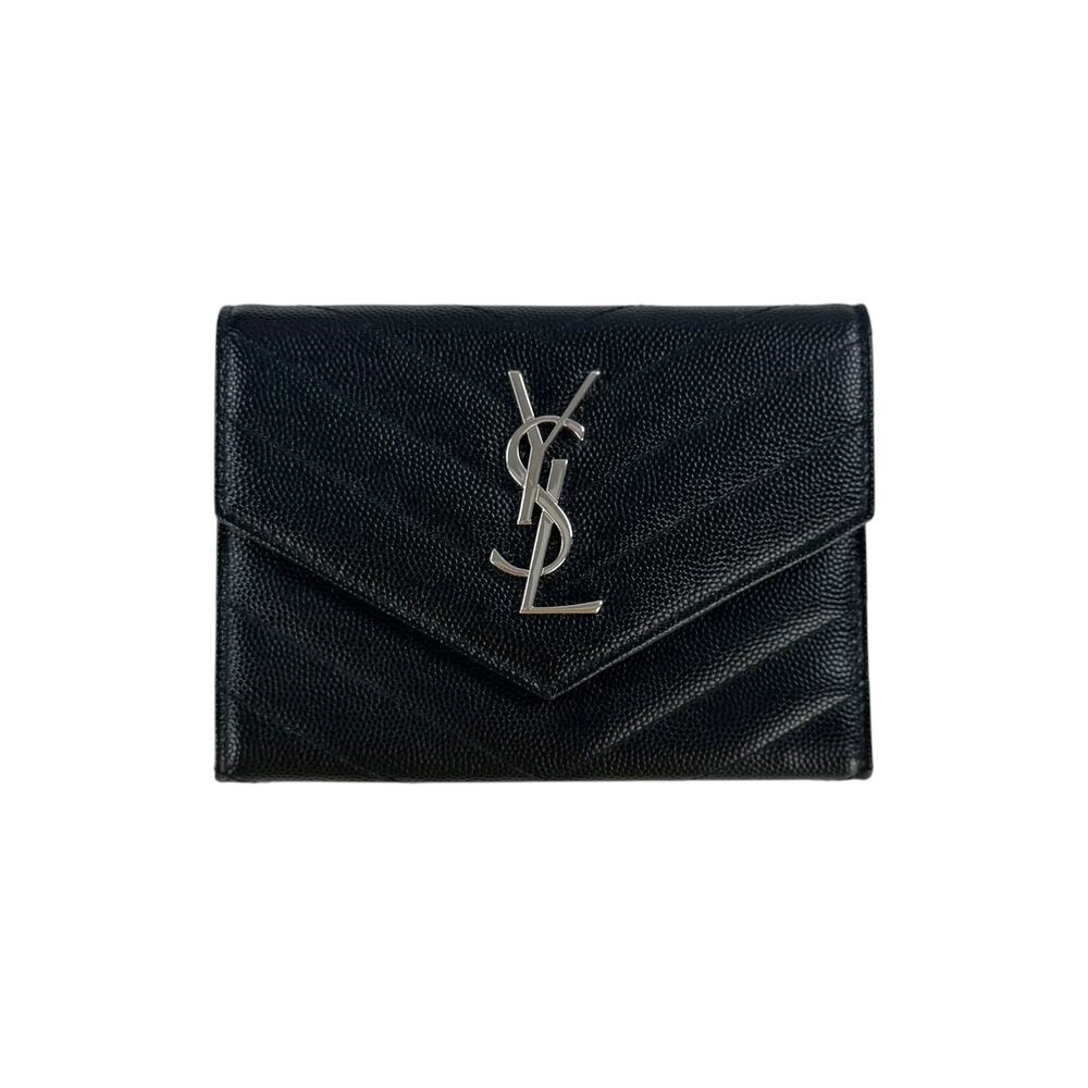 Saint Laurent Cassandre Matelassé Trifold Wallet